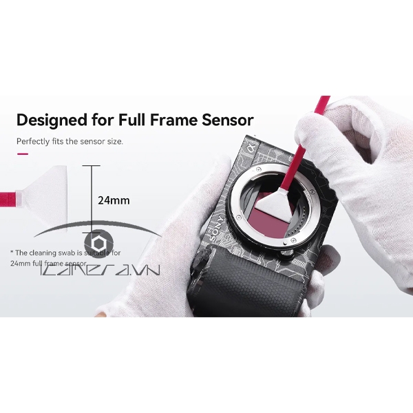 Ulanzi CO22 - Bộ tăm bông làm sạch cảm biến - Sensor Cleaning Swab Full Frame 24mm