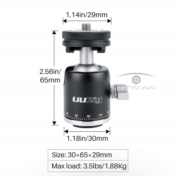 Ball head mini xoay 360 độ - UUrig R001 Ulanzi