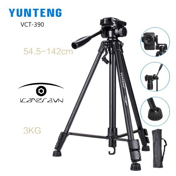 Chân đứng máy ảnh Yunteng VCT-390 chất lượng tốt