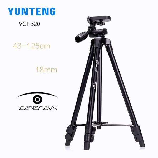 Chân tripod quay phim chụp ảnh Yunteng VCT-520