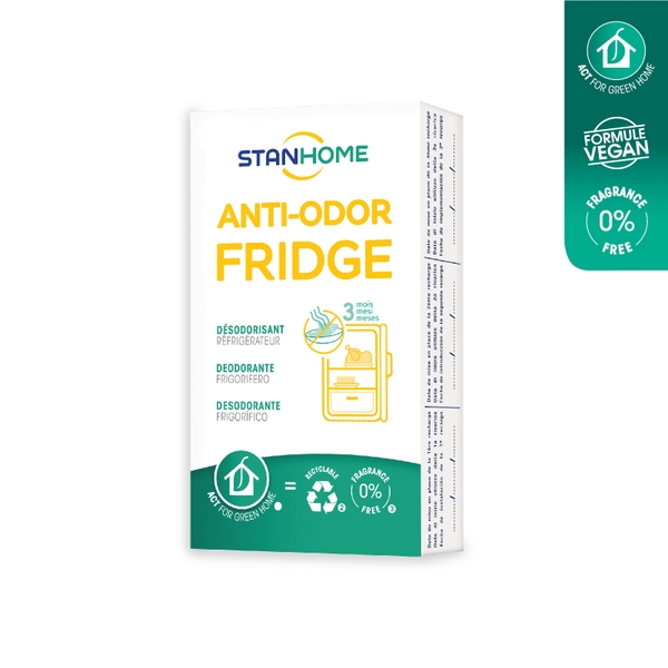 Khử mùi tủ lạnh Stanhome Anti Odor Fridge - 15gr/miếng x 3 miếng & 1 khay đựng