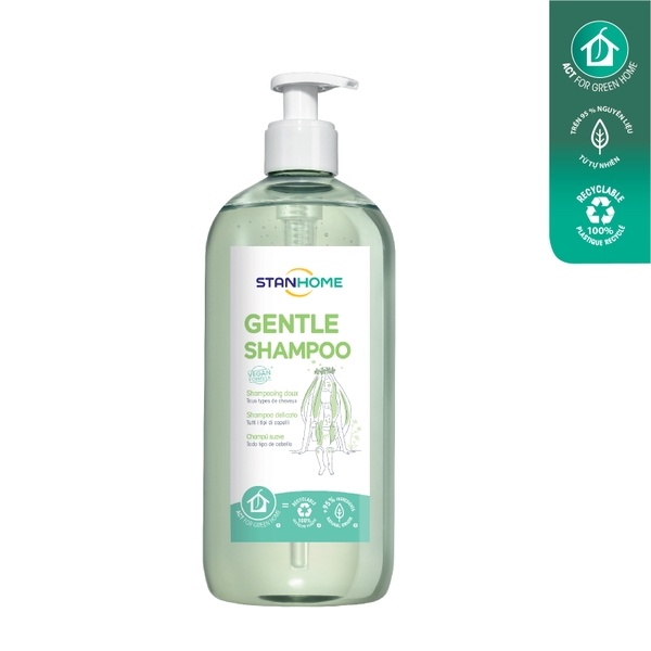 Dầu gội làm sạch, dưỡng ẩm cho tóc suôn mượt, bóng khỏe Stanhome Gentle Shampoo 740ml
