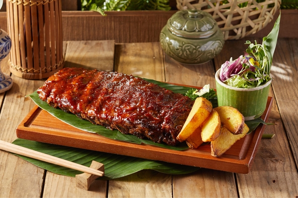 Sườn heo nướng sốt BBQ