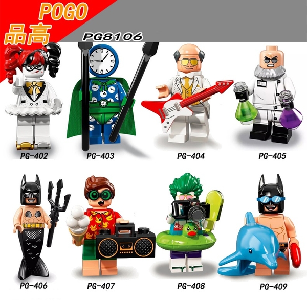 Minifigures Các Nhân Vật Super Heroes Batman Joker Robin Phiên Bản Ở Kì Nghỉ PG8106