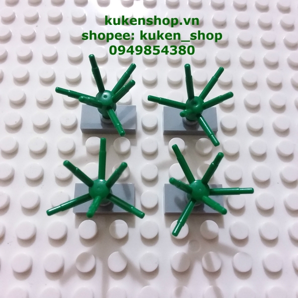 COMBO 10 Cỏ 6 Lá NO.461 - Phụ Kiện MOC Tương Thích Part 19119