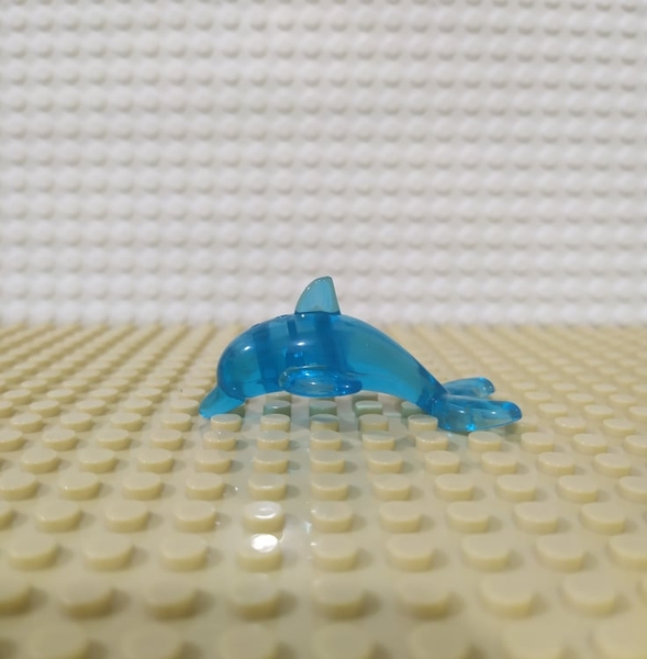 Minifigures Động Vật Cá Heo Trong Suốt Màu Xanh Lam NO.318 - Phụ Kiện MOC Lego