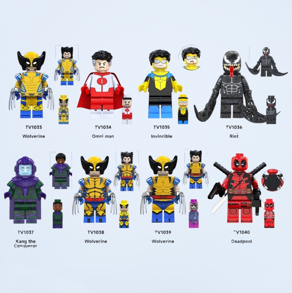 Mini Các Mẫu Nhân Vật Siêu Anh Hùng Deadpool TV6205 - Đồ Chơi Lắp Ráp Mô Hình Phim Khoa Học Viễn Tưởng