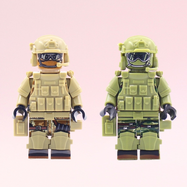 Đồ Chơi Lắp Ráp Mini Lính Đặc Nhiệm Với Trang Bị Đầy Đủ Phụ Kiện Áo Giáp Balo Đai Hông - Mô Hình Nhân Vật Army