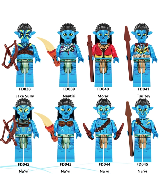 Minifigures Các Mẫu Nhân Vật Trong Phim Avatar 2 Dòng Chảy Của Nước FD1006 - Đồ Chơi Lắp Ráp Mini