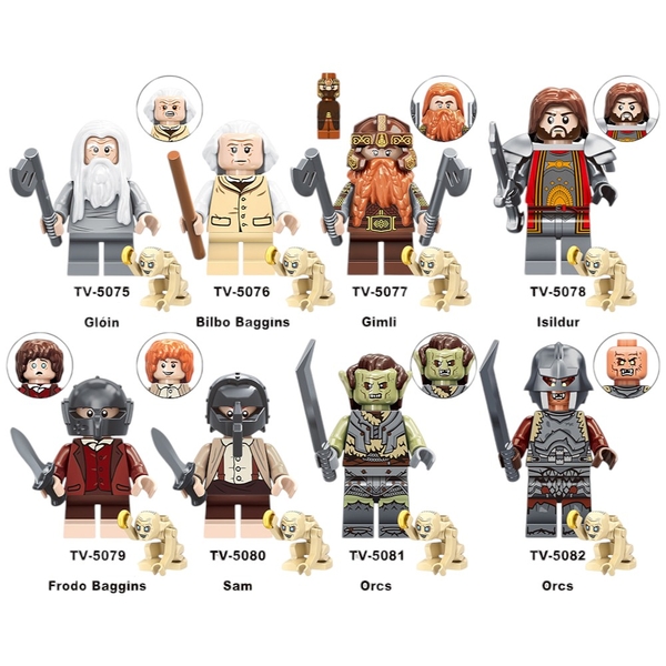 Mini Các Mẫu Nhân Vật Trong Phim Chúa Tể Những Chiếc Nhẫn The Lord Of The Rings TV6410 - Đồ Chơi Lắp Ráp Mô Hình