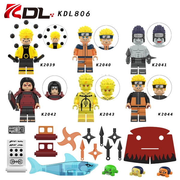 Minifigures Các Mẫu Nhân Vật Hoạt Hình Naruto Kèm Linh Thú Triệu Hồi Anime Uzumaki Hoshigaki KDL806 - Đồ Chơi Lắp Ráp