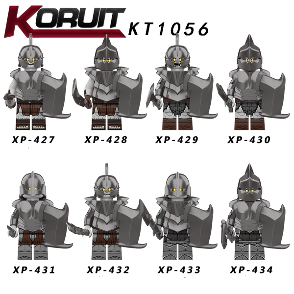 COMBO 8 Minifigures Đồ Chơi Lắp Ráp Các Mẫu Nhân Vật Quỷ ORC Trong Phim Chúa Tể Những Chiếc Nhẫn KT1056
