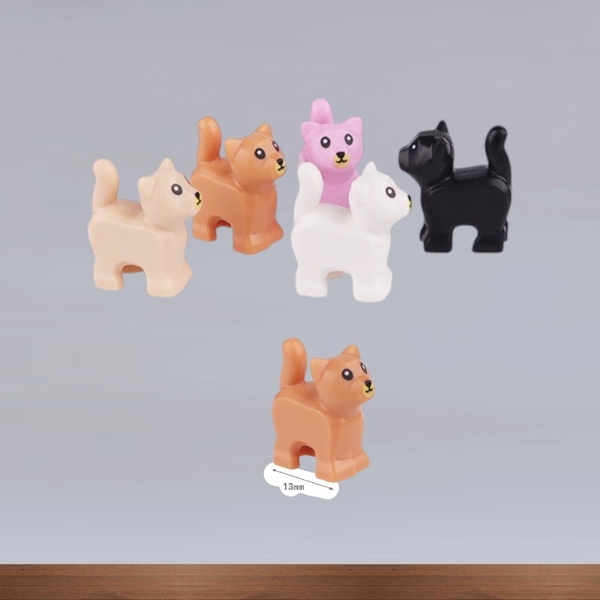 Mini Động Vật Chú Mèo Con Đáng Yêu NO.1660 - Phụ Kiện Đồ Chơi Lắp Ráp Mô Hình Thú Cứng