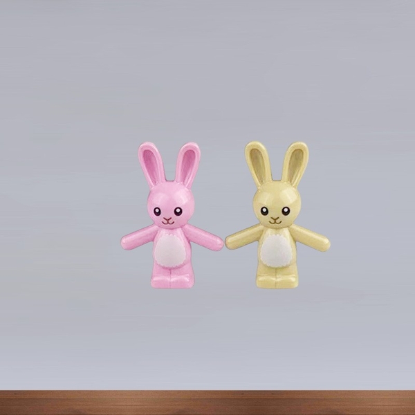 Mini Một Chú Thỏ Bông Đáng Yêu NO.1658 - Phụ Kiện Đồ Chơi Lắp Ráp Thú Bông Cầm Tay