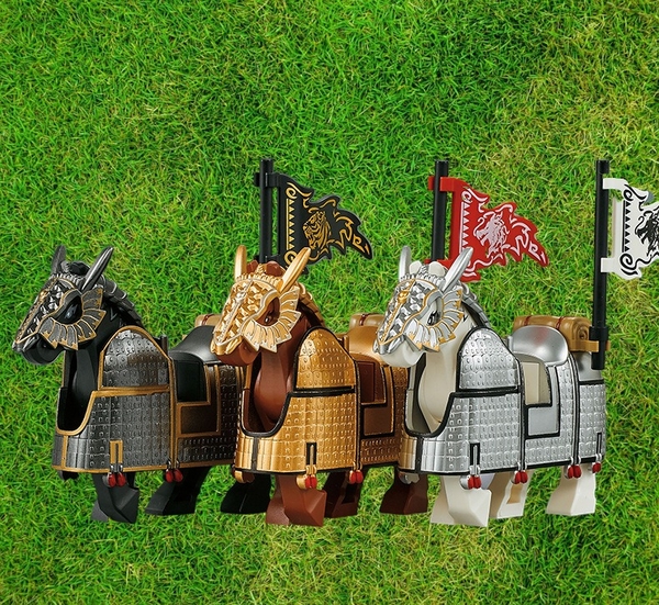 Minifigures Chiến Mã Có Trọng Giáp Đầy Đủ 20688 - Đồ Chơi Lắp Ráp Ngựa Chiến Trong Tam Quốc