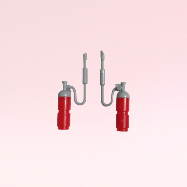 COMBO 2 Bộ Phụ Kiện Bình Và Vũ Khí Phun Lửa Máy Hàn Như Hình NO.1579 - Part Đồ Chơi Lắp Ráp Tương Thích Part 13793