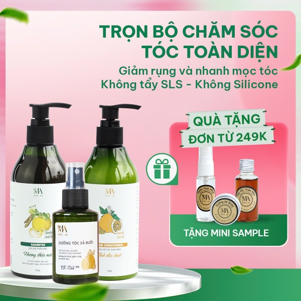 Trọn Bộ Chăm Sóc Tóc Thảo Mộc Tốt Tóc - Giảm Rụng