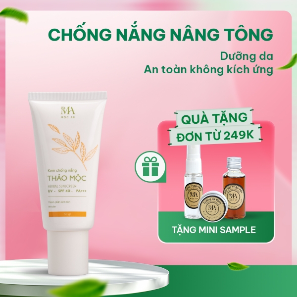 Kem Chống Nắng Vật Lý Thảo Mộc Mộc An SPF40 PA+++