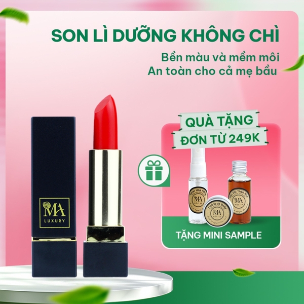 Son Lì Dưỡng Không Chì Luxury Mộc An - Bền Màu Mềm Môi