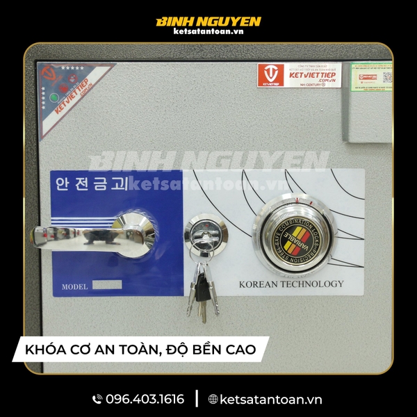 KÉT SẮT KHÓA CƠ ĐỔI MÃ KV188