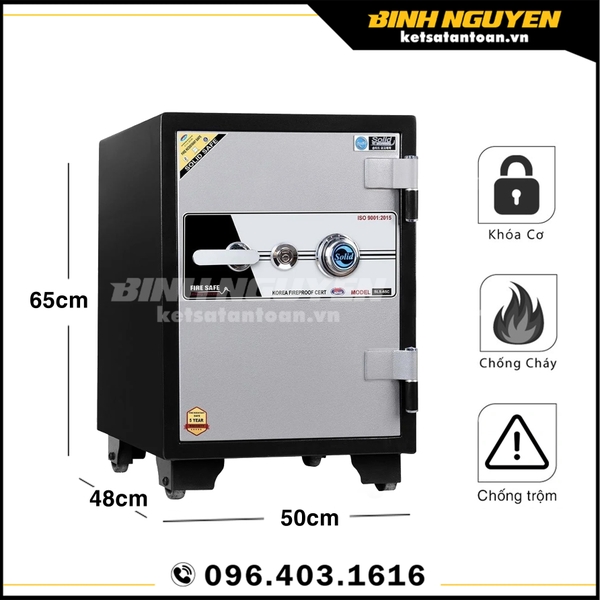 Két Sắt Nhập Khẩu Solid SLS-65C Khoá Cơ