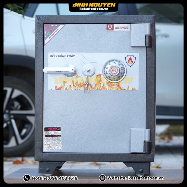 Két sắt việt tiệp chống cháy KVT61 khóa cơ