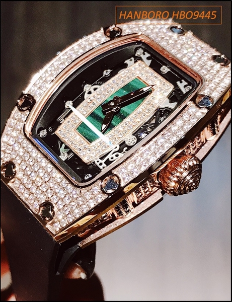 Đồng hồ Nữ Hanboro Phiên Bản Richard Mille 23 Tỷ Rose Gold (36mm)