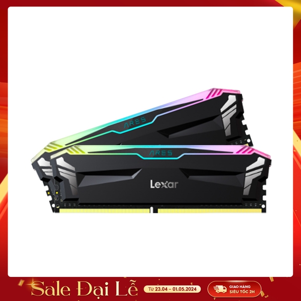 Ram PC Lexar ARES RGB 32GB 3600MHz DDR4 (2x16GB) LD4BU016G-R3600GDLA