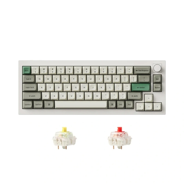 Bàn phím cơ không dây Keychron Q2 Max Shell White RGB Knob Hotswap (Gateron Sw)