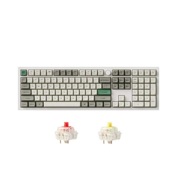 Bàn phím cơ không dây Keychron Q6 Max Shell White RGB Knob Hotswap (Gateron Sw)