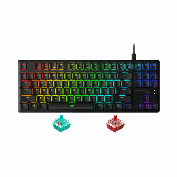 Bàn phím cơ TKL HyperX Alloy Origins Core RGB HyperX Red/HyperX Aqua