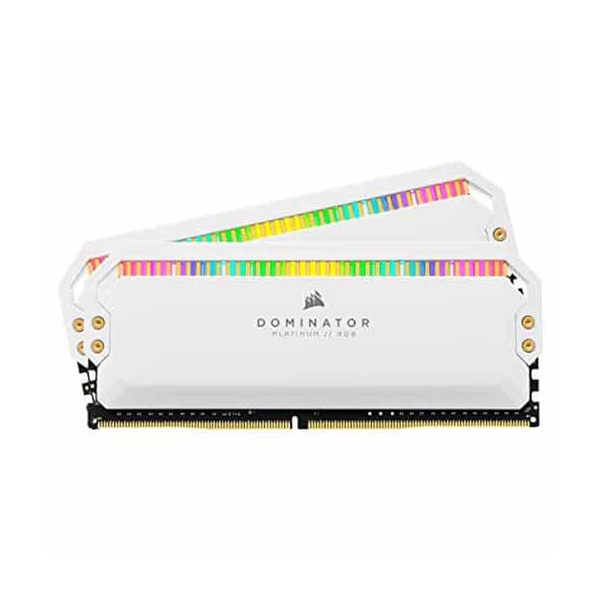 Ram PC Corsair Dominator Platinum White RGB 32GB 3200Mhz DDR4 (2x16GB) CMT32GX4M2E3200C16W