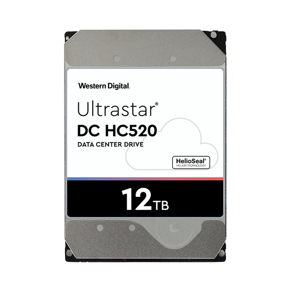 HDD WD Ultrastar HC520 12TB 3.5 inch SATA Ultra 512E SE HE123 256MB Cache 7200RPM HUH721212ALE604