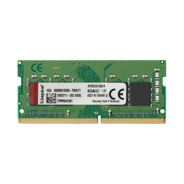 Ram Laptop Kingston DDR4 4GB 2666MHz 1.2v KVR26S19S6/4