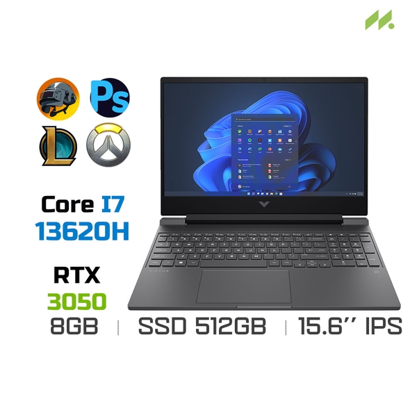 Laptop Gaming HP VICTUS 15-fa1089TX 8C5M6PA (i7-13620H, RTX 3050, Ram 8GB DDR4, SSD 512GB, 15.6 Inch IPS FHD)