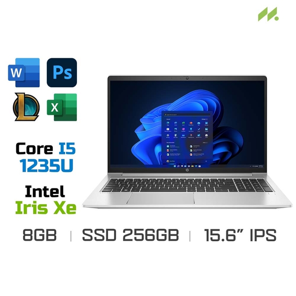 Laptop HP Probook 450 G9 6M0Y8PA (i5-1235U, Iris Xe Graphics, Ram 8GB DDR4, SSD 256GB, 15.6 Inch IPS FHD)