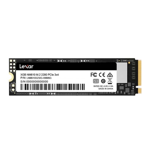 SSD Lexar 250GB NM610 M.2 PCIe Gen3 x4 NVMe LNM610X250G-HNNNG