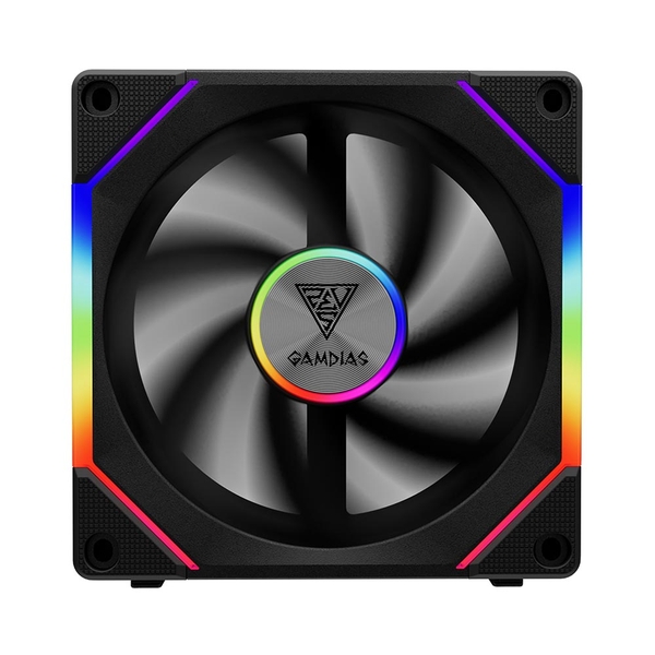 Fan Case Gamdias AEOLUS P2-1201 ARGB PWM 120mm Black CCAEOLP21201BLGA