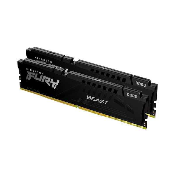 Ram PC Kingston Fury Beast Black 32GB 5600MHz DDR5 (2x16GB) KF556C40BBK2-32
