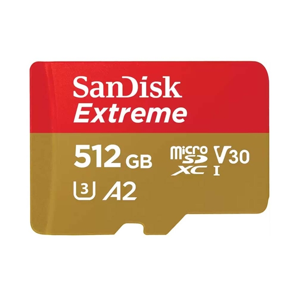 Thẻ Nhớ MicroSDXC SanDisk Extreme V30 A2 512GB 190MB/s SDSQXAV-512G-GN6MN