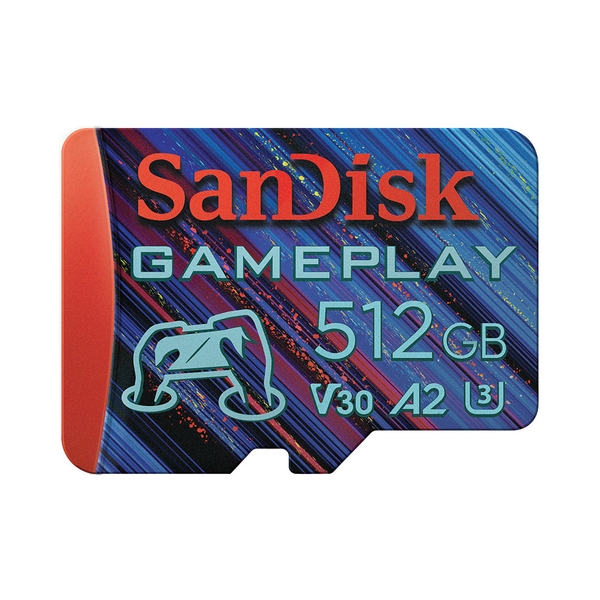 Thẻ Nhớ MicroSDXC SanDisk GamePlay 512GB for Mobile Gaming 190MB/s SDSQXAV-512G-GN6XN