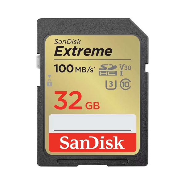 Thẻ nhớ SDHC SanDisk Extreme U3 V30 32GB 100MB/s SDSDXVT-032G-GNCIN