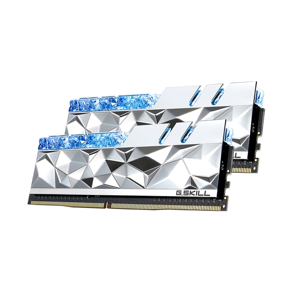 Ram PC G.SKILL Trident Z Royal Elite Silver RGB 32GB 3600MHz DDR4 (16GBx2) F4-3600C16D-32GTESC