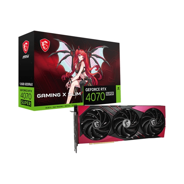 VGA MSI GeForce RTX 4070 SUPER GAMING X SLIM MLG 12G GDDR6X