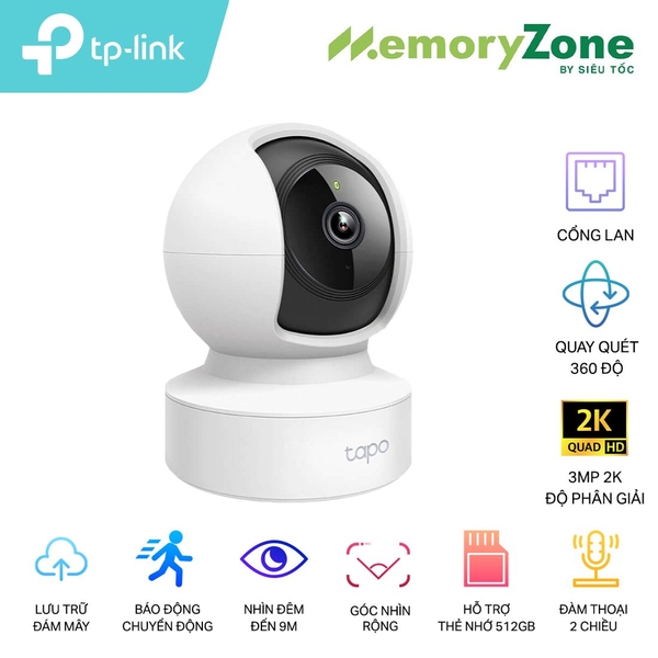 Camera IP WiFi TP-Link Tapo C212 360° 2K 3MP