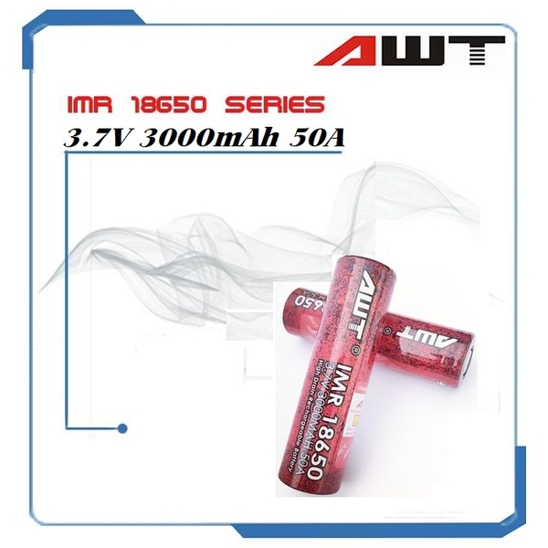 Pin 18650 AWT 3.7v 3000mAh 50A (Hàng Authentic)