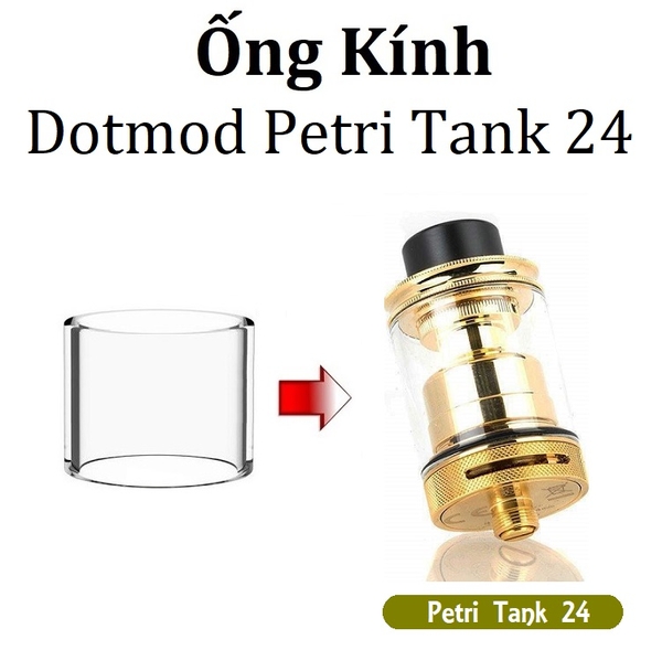 Ống Kính Thủy Tinh Cho Buồng Đốt Dotmod Petri Tank 24
