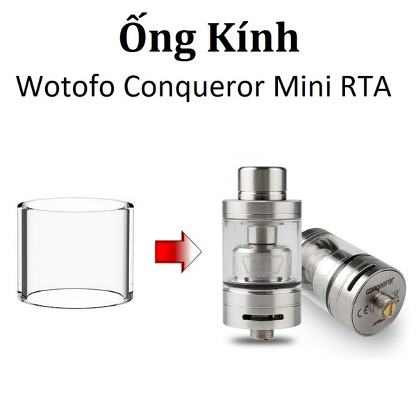 Ống Kính Thủy Tinh Cho Buồng Đốt Wotofo Conqueror Mini