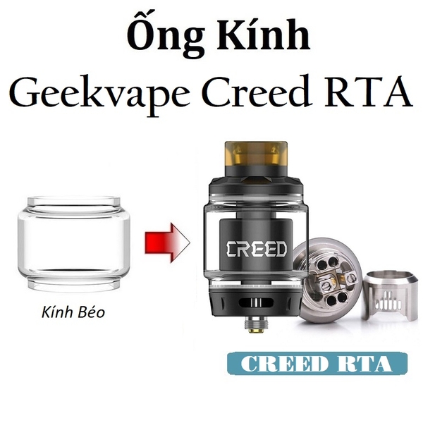 Ống Kính Thủy Tinh Cho Buồng Đốt GeekVape Creed RTA