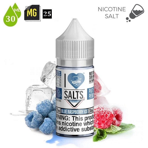 Tinh Dầu I LOVE SALTS Nic (25mg / 30ml) - (Blue Raspberry Ice)